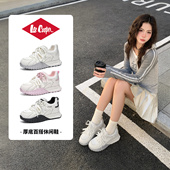 cooper厚底内增高德训鞋 女2026新款 超火系带阿甘鞋 lee 运动休闲鞋