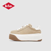 Cooper厚底板鞋 真皮增高软底女鞋 女款 Lee 2026新款 春季 百搭休闲鞋