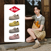 小土豆百搭女鞋 Lee 新款 一字搭扣单鞋 Cooper厚底勃肯鞋 女2026春季