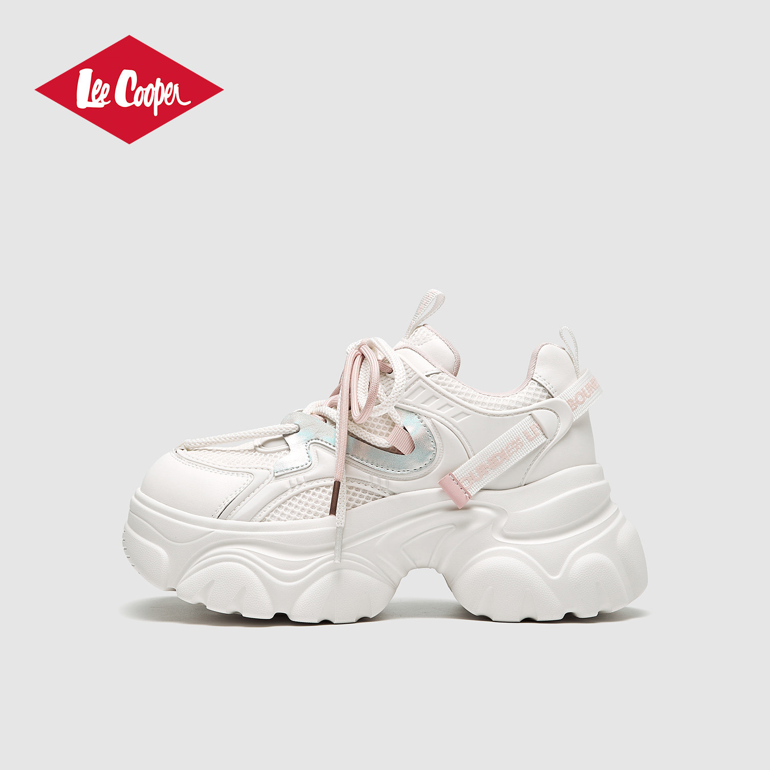 Lee Cooper7cm厚底增高老爹鞋女2026年春季新款网面透气休闲女鞋,女鞋,老爹鞋,淘宝优惠券,粉丝福利购,淘宝优惠卷