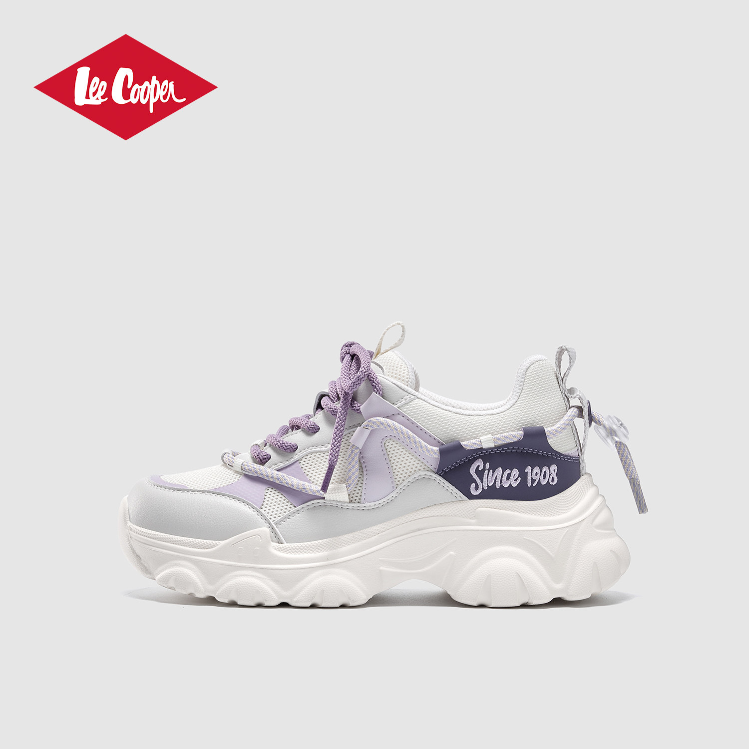 Lee Cooper厚底老爹鞋女款2026新款春季轻便增高休闲鞋设计感女鞋,女鞋,老爹鞋,淘宝优惠券,粉丝福利购,淘宝优惠卷