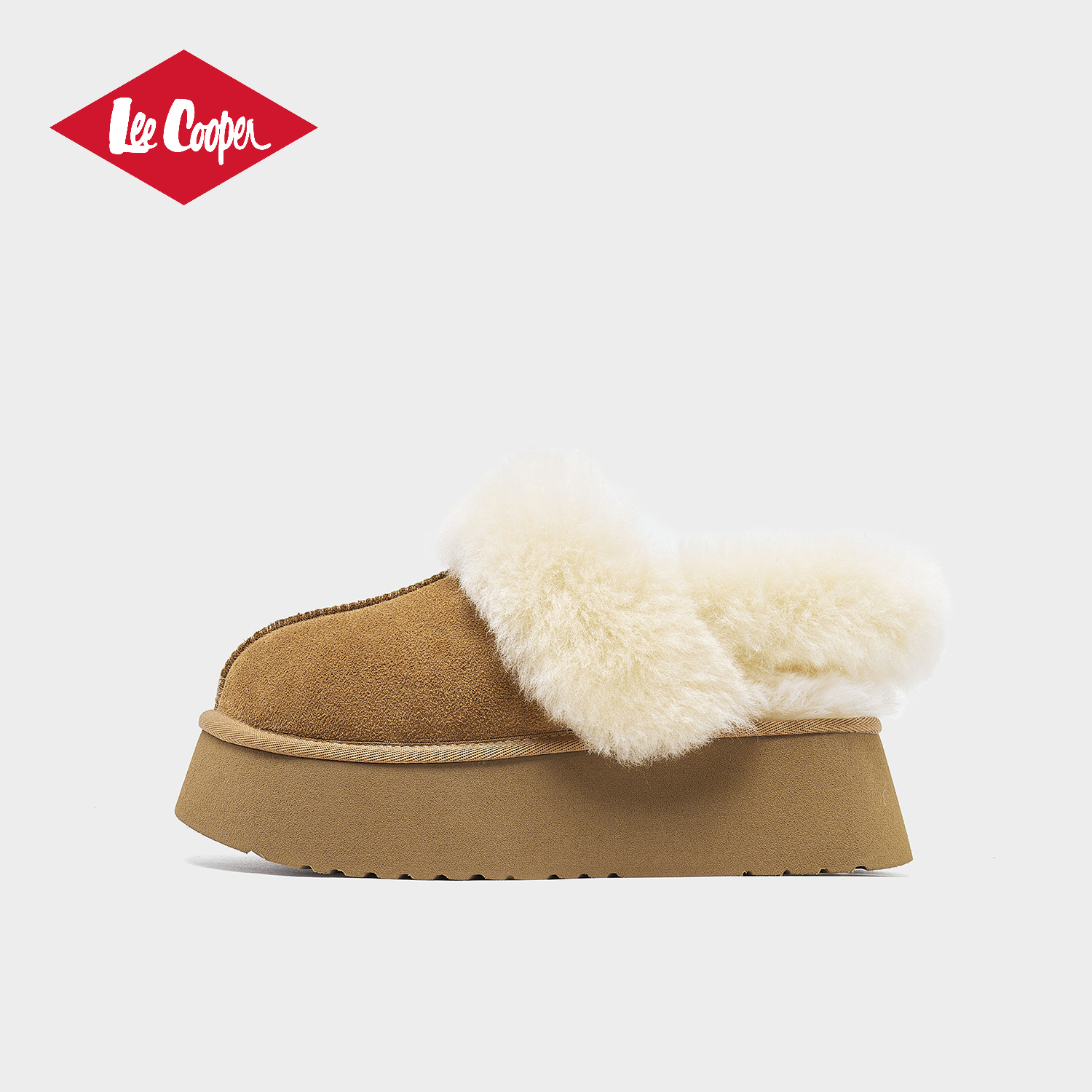 Lee Cooper雪地靴女款2025新款冬季时尚羊毛保暖女鞋软底休闲棉鞋