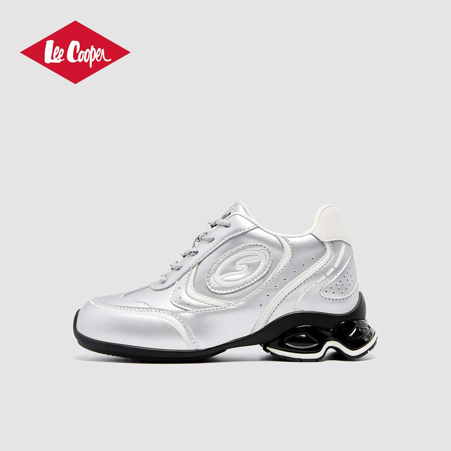 Lee Cooper时尚休闲鞋女款2026新款春季轻便内增高防滑低帮老爹鞋
