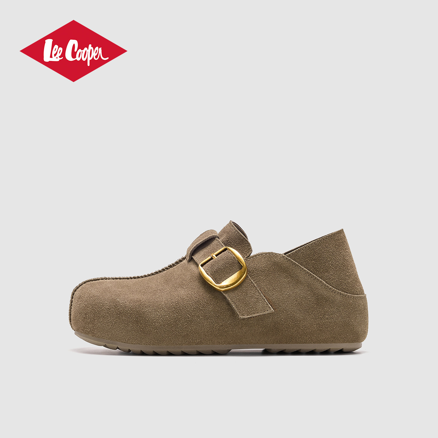 Lee Cooper薄底内增勃肯鞋女2026年春季新款复古休闲一字扣单鞋,女鞋,勃肯鞋/软木鞋,淘宝优惠券,粉丝福利购,淘宝优惠卷