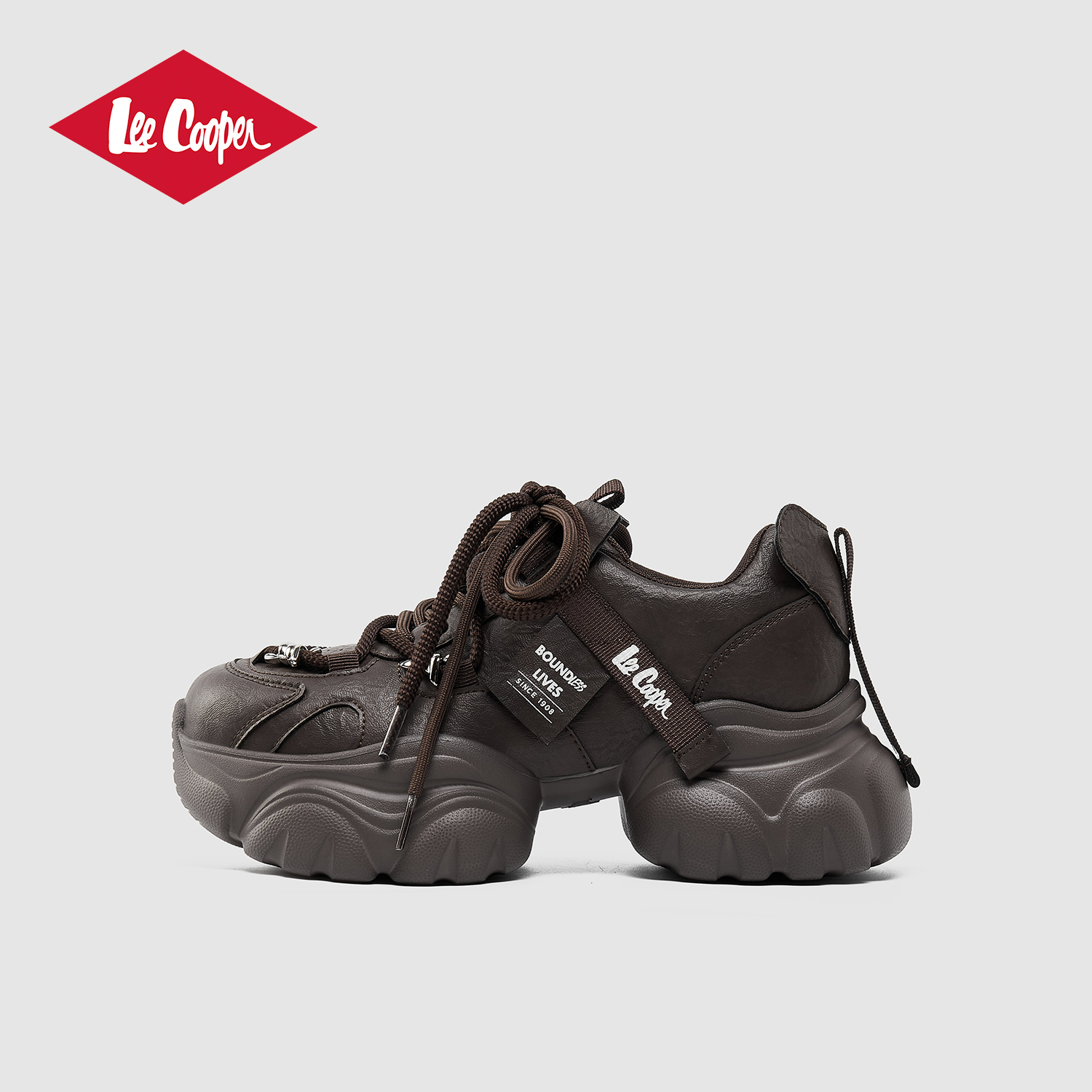 LeeCooper时尚老爹鞋女款2025新款秋冬7cm增高轻便休闲鞋软底女鞋