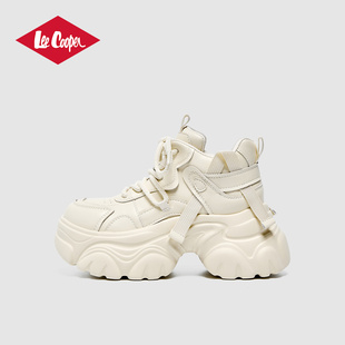 孟子义同款 7cm增高老爹鞋 系列 女2025秋季 厚底小白鞋 LeeCooper