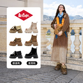 Cooper厚底马丁靴女款 2025新款 秋季 Lee 时尚 真皮增高翻盖两穿靴子