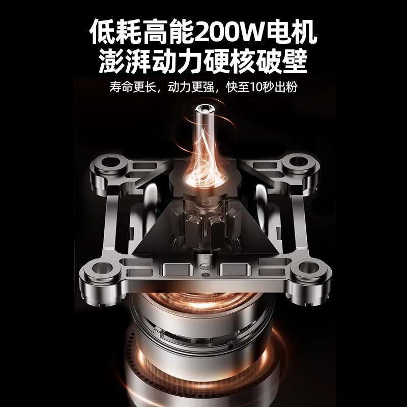 罗娅研磨机出粉意式咖啡机便携式磨粉机采购全自动电动不锈钢刀