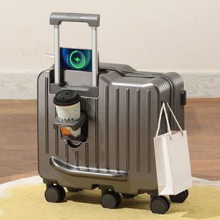 骑行行李箱带娃神奇儿童拉杆箱高颜值密码旅行箱子可坐结实折叠