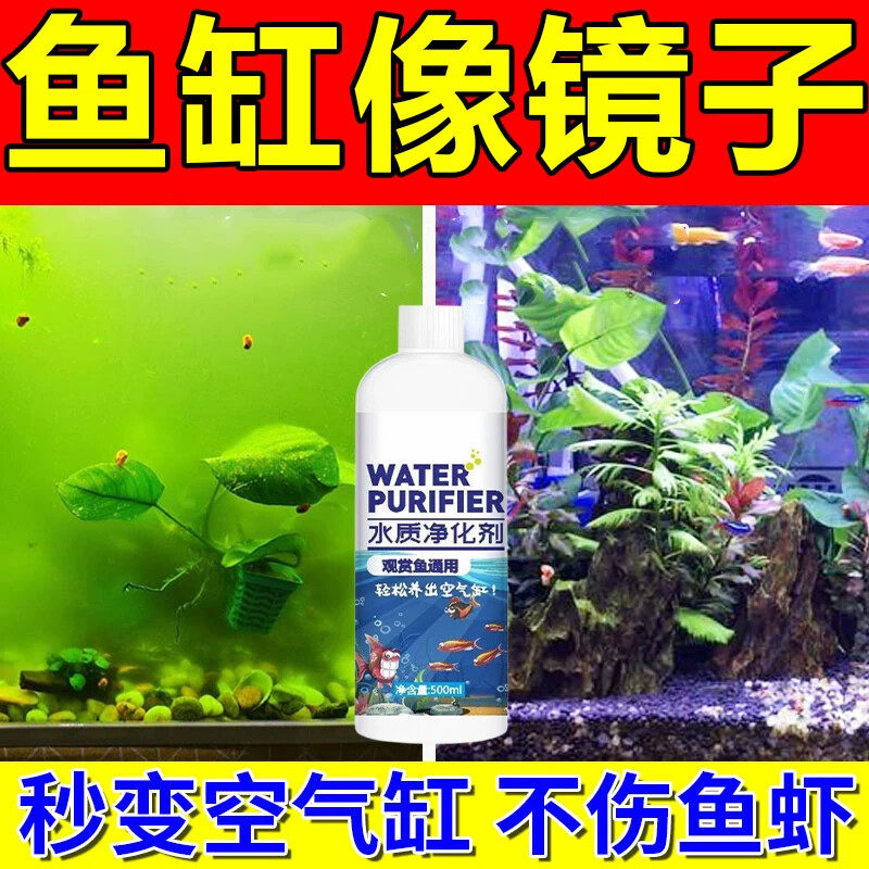净水剂鱼缸专用免换水除腥臭味去黄绿水生物藻苔素家用第一名滴清图片