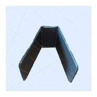 楼梯扶手玻璃预埋u型钢槽防爆垫片阳台护栏固定玻璃卡槽胶垫