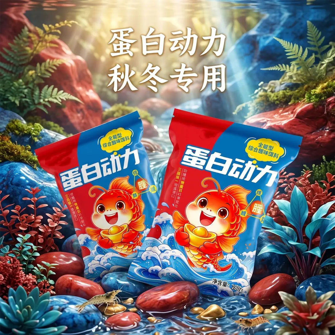 蛋白动力饵料野钓专用青鱼腥香饵