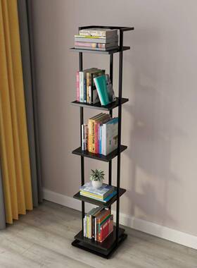 代简约书架窄落客厅卧室地隔板置物现一字层架创意架铁tb-56837艺