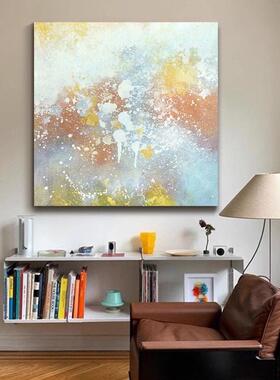 纯手抽象油画沙发景背SH205客厅卧室画玄关餐厅绘挂墙肌理装饰画