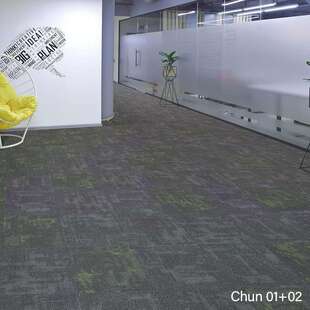 商308用办公块室地毯方块拼接毯静音燃司满铺酒店公阻写字楼地毯
