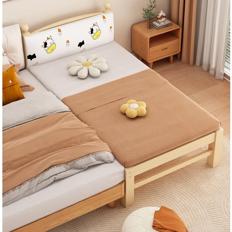 木儿宽童拼接见详情床高度可调加睡床边床大人可男孩女孩加宽实婴