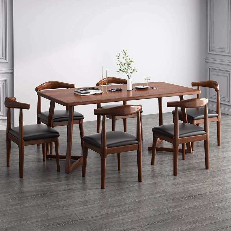 家桌用小户型餐吃饭板桌长方形大桌商用桌椅组合2026新款一桌217,电子/电工,接线端子,淘宝优惠券,粉丝福利购,淘宝优惠卷