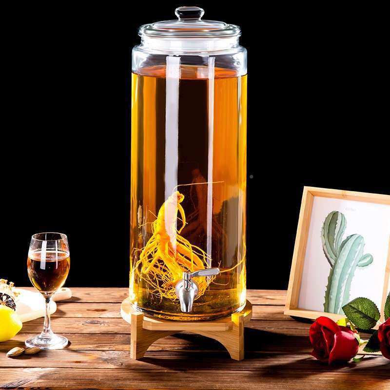 玻璃酒瓶带龙头人参泡坛缸子14950酒斤酿酒罐酒桶酒密封储物泡玻,家居饰品,储物罐,淘宝优惠券,粉丝福利购,淘宝优惠卷