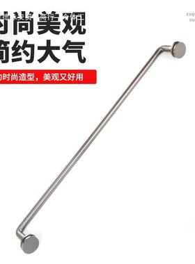 淋浴房浴室玻璃门拉灰色3th$*&j#l04不锈钢室手门移实心把门手扶