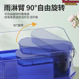 养龟专用缸龟箱带排水饲养乌箱家用巴西龟晒BAE台带造景别乌墅生