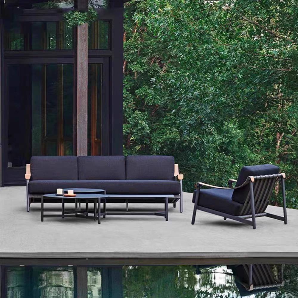 设计师休户外沙发组合别藤墅室外庭院花园闲椅476样板房露台藤编