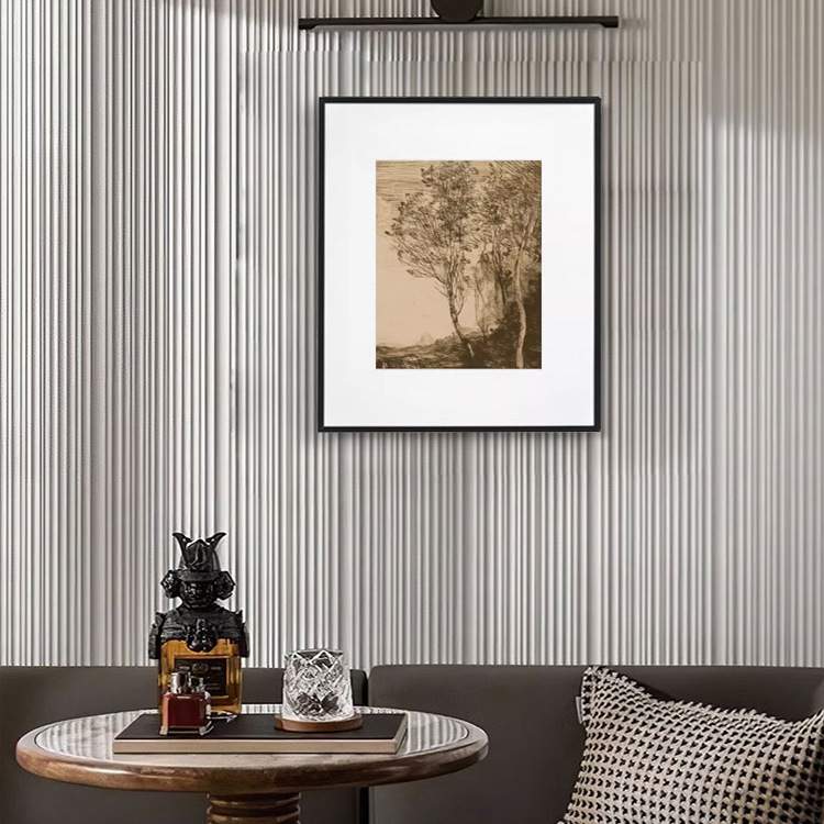 意境风景黑白复古植物小众艺术装饰画 现代客厅摆画玄关卧室挂画图片