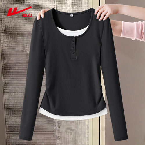 回力假两件打底衫女2026新款