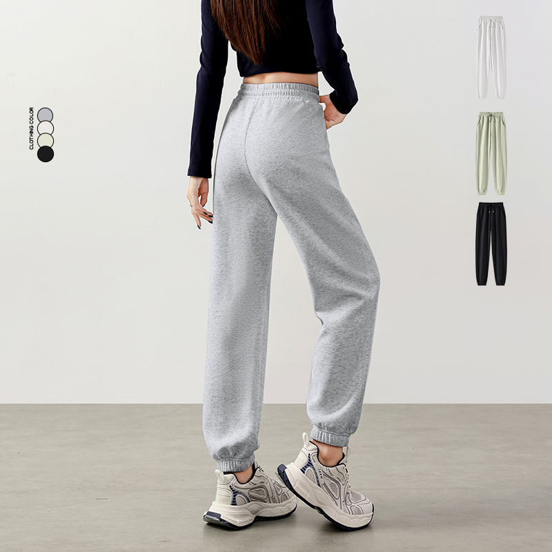 回力灰色休闲运动裤子子束脚卫裤