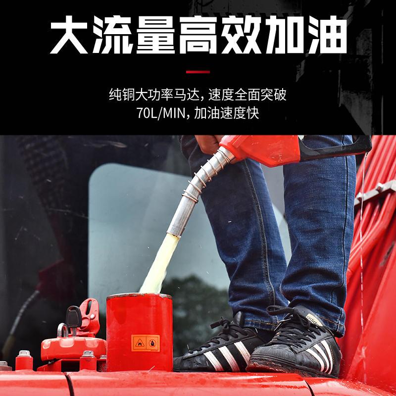 全自动大流量高精度定量车载小型加油机12v24v220V柴油电动抽油泵