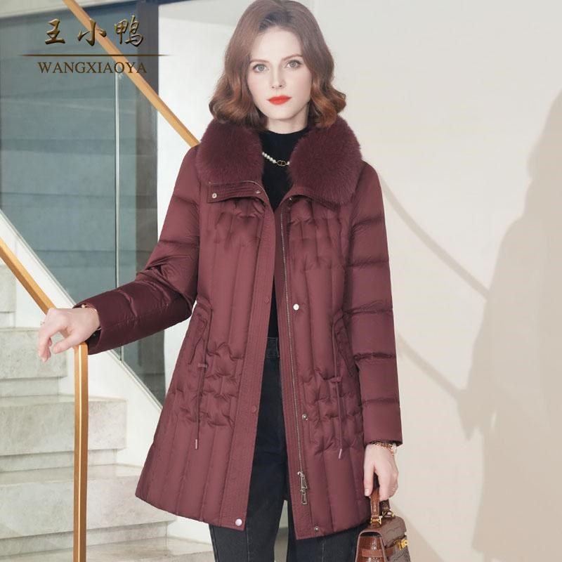 好货羽绒服女2025冬季新款狐狸毛领高端九江阔太太保暖鹅绒外套