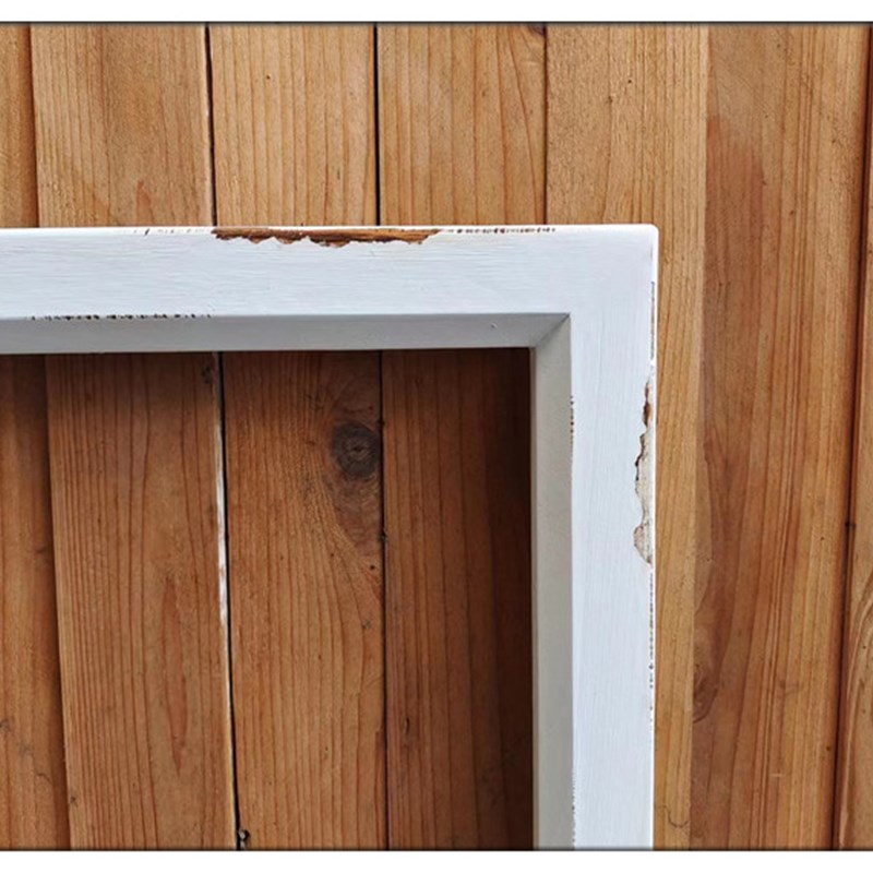 乡村做旧假窗户框花园庭院装饰复古实木墙饰挂饰拍摄道具窗格木格