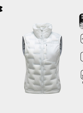 安德玛UA官方700蓬轻薄羽绒马甲女士冬季轻量防风保暖内搭羽绒服