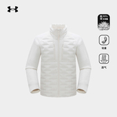 安德玛UA官方90鹅绒拼接飞织羽绒服男女700蓬秋冬季 户外保暖外套