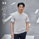 新款 安德玛官方短袖 T恤男2025夏季 透气翻领POLO防汗迹吸湿速干衣