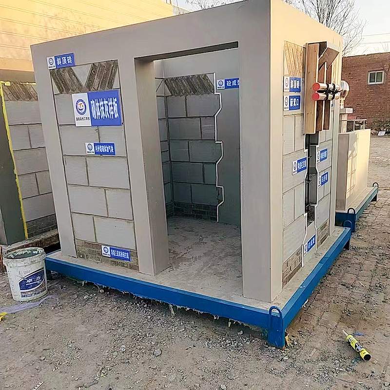 建筑工地质量样板间展示区市政路桥工法工艺构件施工成品引路模型