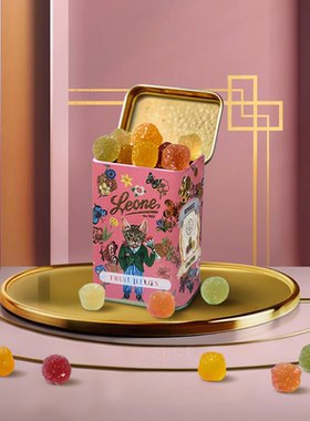 Leone蕾欧娜水果软糖娜塔莉设计礼盒 圣诞礼物学生党小礼品伴手礼