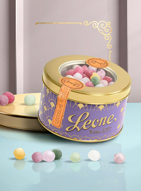 Leone蕾欧娜混色流心圆形糖果60g意大利进口