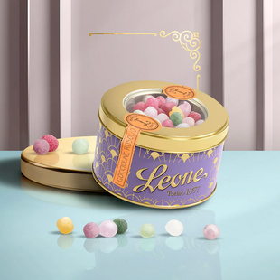 Leone蕾欧娜混色流心圆形糖果60g意大利进口