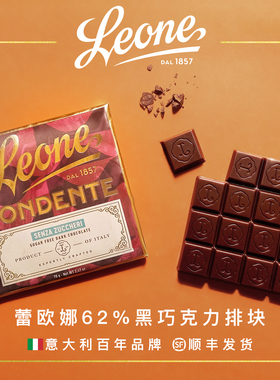 Leone蕾欧娜黑巧克力排块70g学生党圣诞礼物高端进口礼品钱包大小