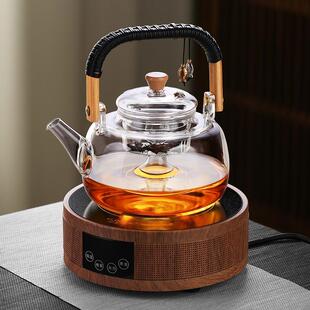 直销提梁壶茶具玻璃煮茶壶耐高温烧水泡茶家用电陶炉煮茶炉煮 新款