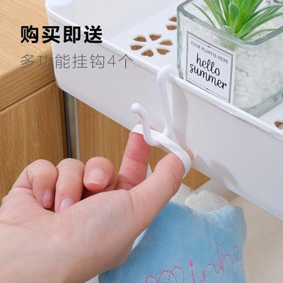 新款直销多功能厨房旋转置物架落地多层可移动小推车果蔬零食收纳
