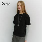 2026春季 Dunst 嘟颖doyeong同款 中性宽松多色圆领T恤UDTS6A112
