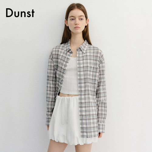 Dunst【允熙yunnnie同款】26夏季清爽泡泡纱纽扣领衬衫UDSH6B127