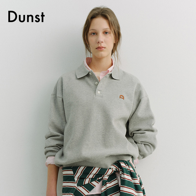 Dunst【白逸帆同款】2026春季新品男女同款翻领休闲卫衣UDTS6A110