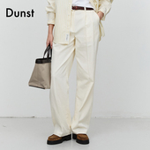 休闲裤 Dunst春季 UDPA5A213 双褶涧装 饰高腰显腿长工装 新品 西裤