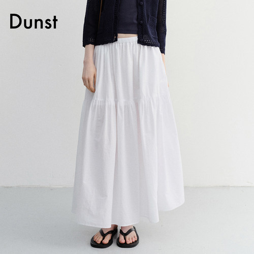 Dunst【允熙yunnnie同款】26夏女分层拼接设计长款A字裙UDSK6B224