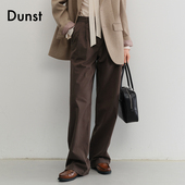 Dunst UDPA5C201 饰宽松阔腿休闲裤 肉团夫斯基同款 女士双褶装