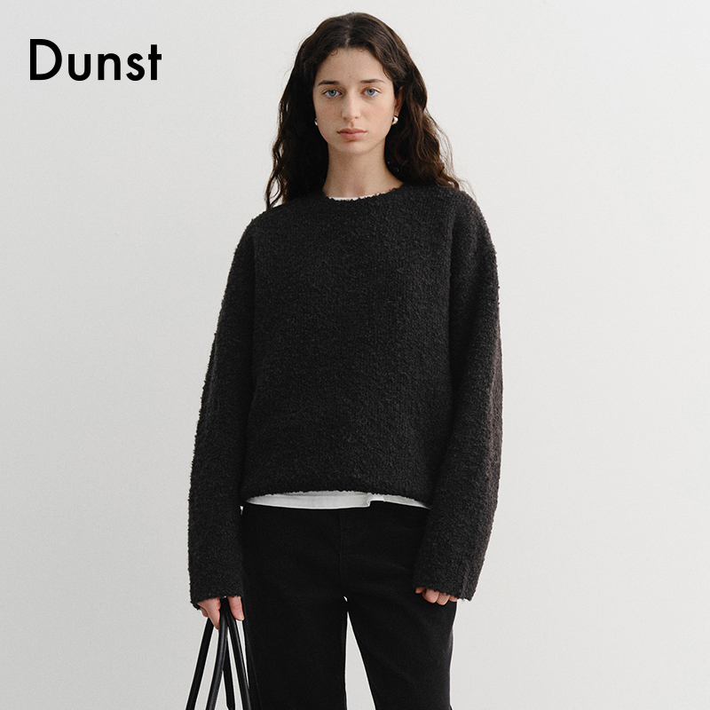 Dunst中性毛圈花呢针织衫