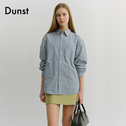 Dunst【嘟颖doyeong同款】2026春季中性微宽松条纹衬衫UDSH6A105