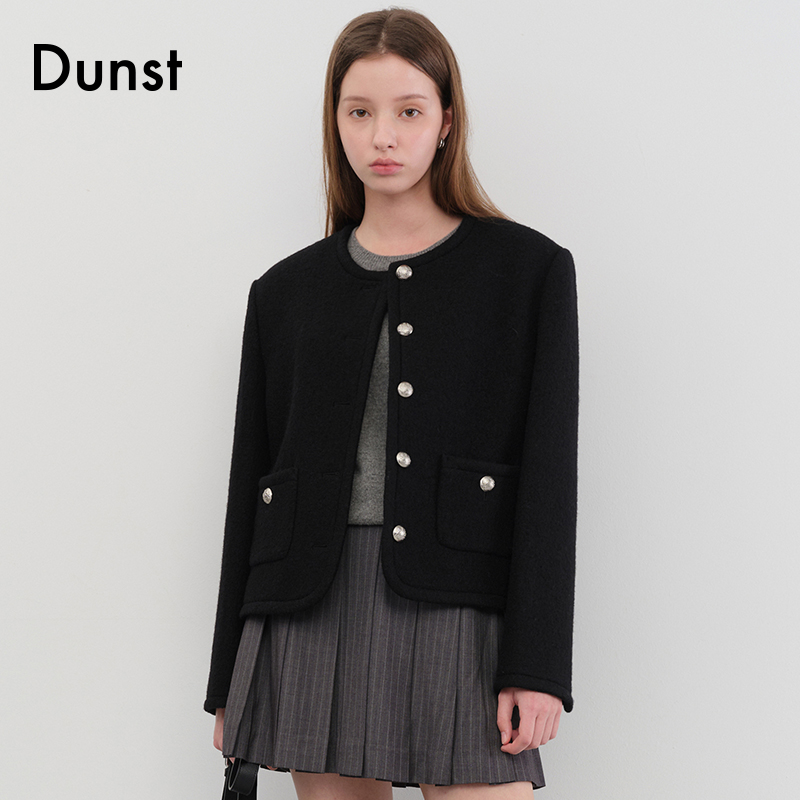 Dunst【允仔/肉团同款】2025秋女士经典粗花呢夹克外套UDJA5C203